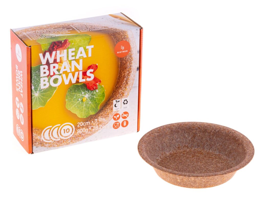 Wheat Bran Bowl 500 ml, Pack of 10