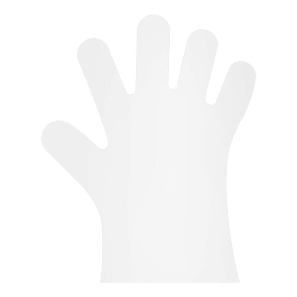 Biodegradable PLA Gloves, Size L/XL, Translucent
