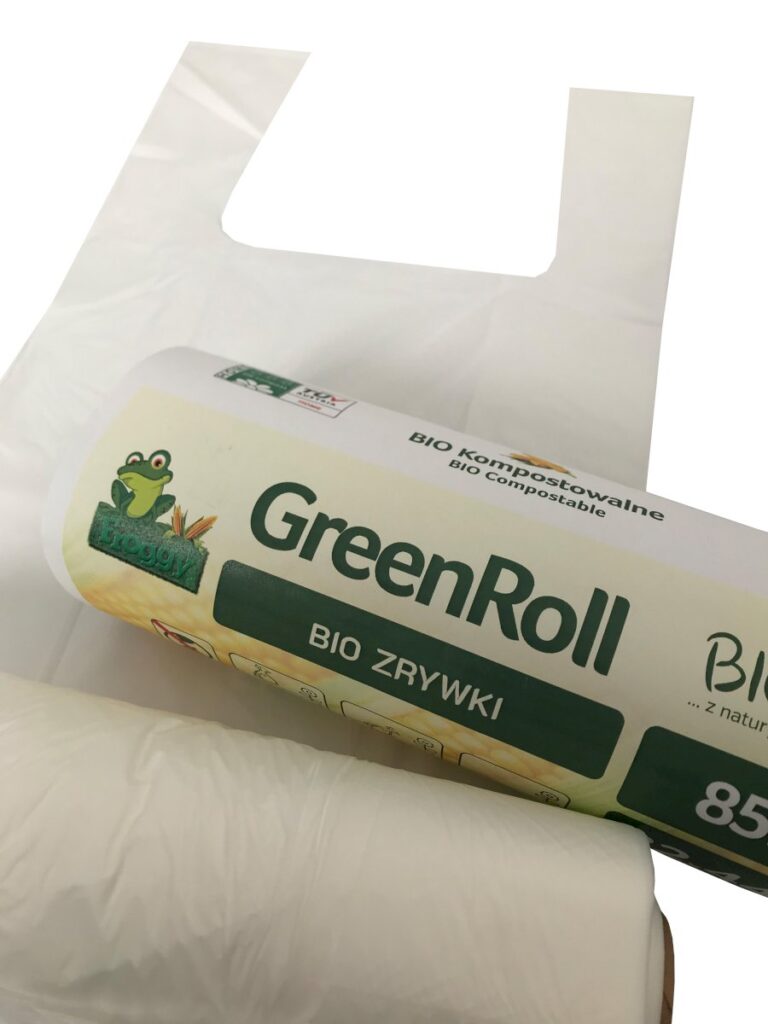 Compostable Corn Starch Tear-Off Bags 42×21 cm