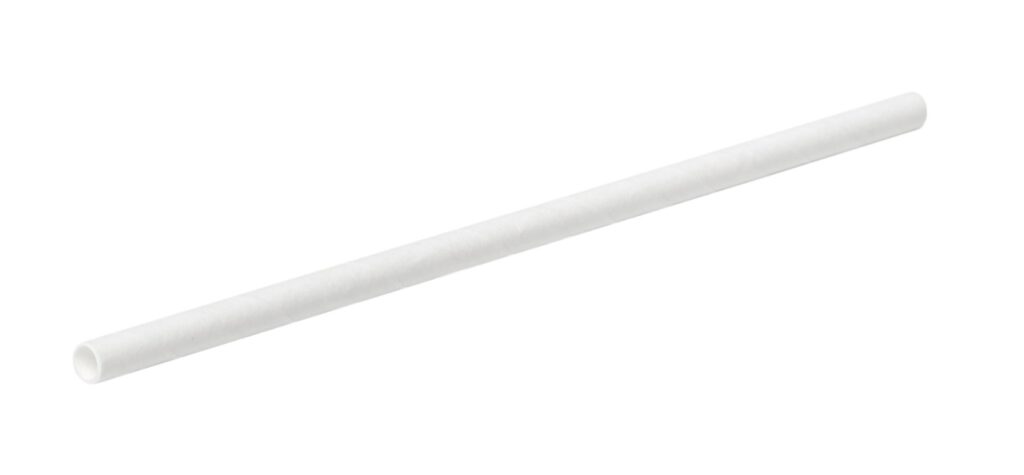 Paper Straws Ø5 mm, 150 mm, White, Pack of 50
