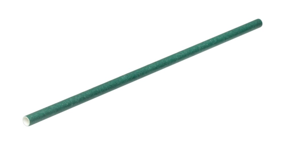 Paper Straws Ø6 mm, 200 mm, Dark green, Pack of 500