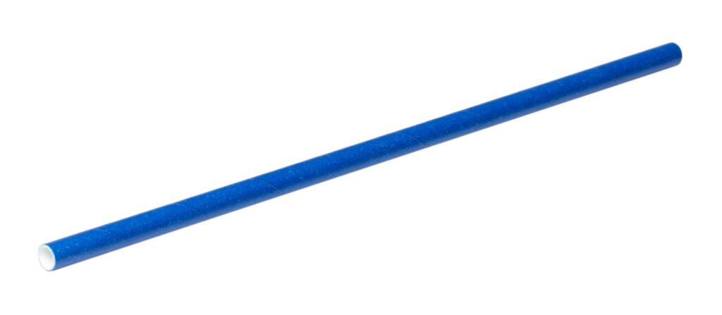 Paper Straws Ø6 mm, 200 mm, Dark blue, Pack of 500