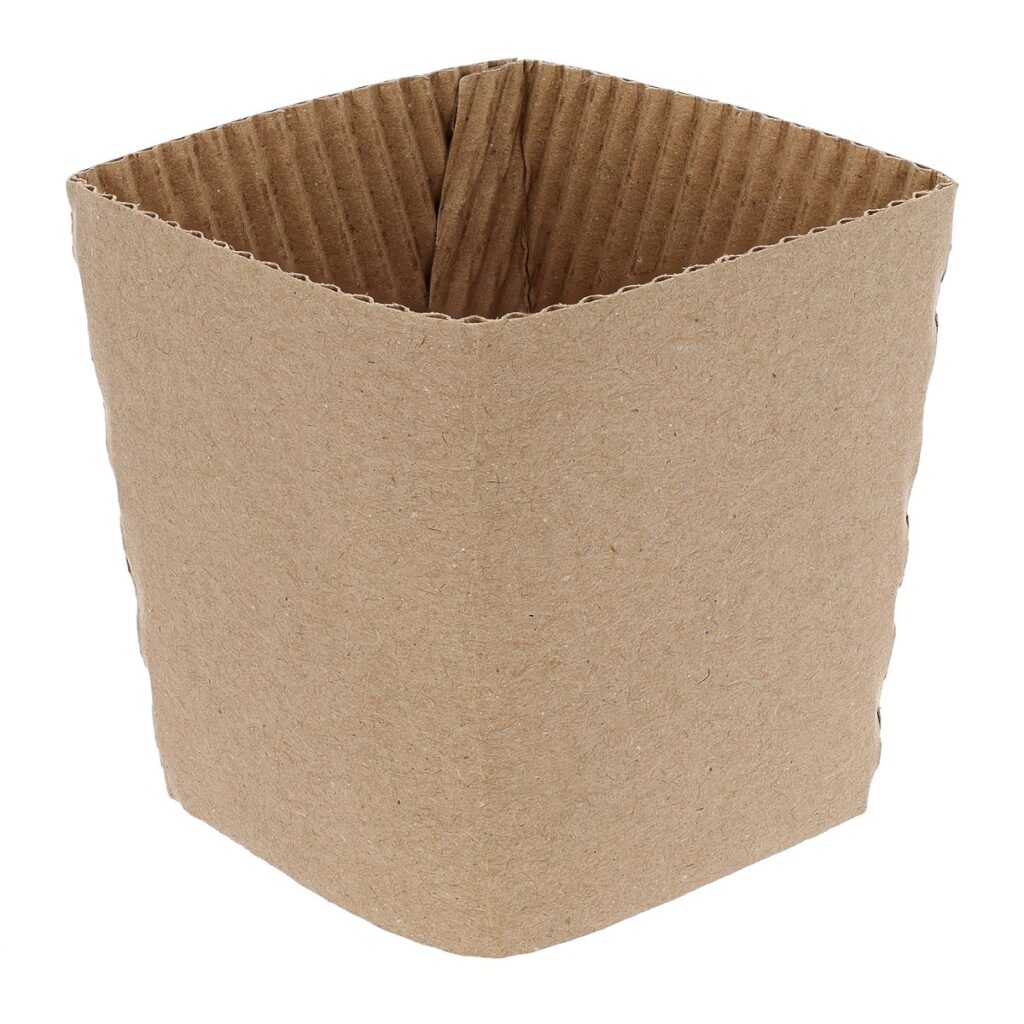 Paper Cup Sleeve (12–16 oz), Pack of 100