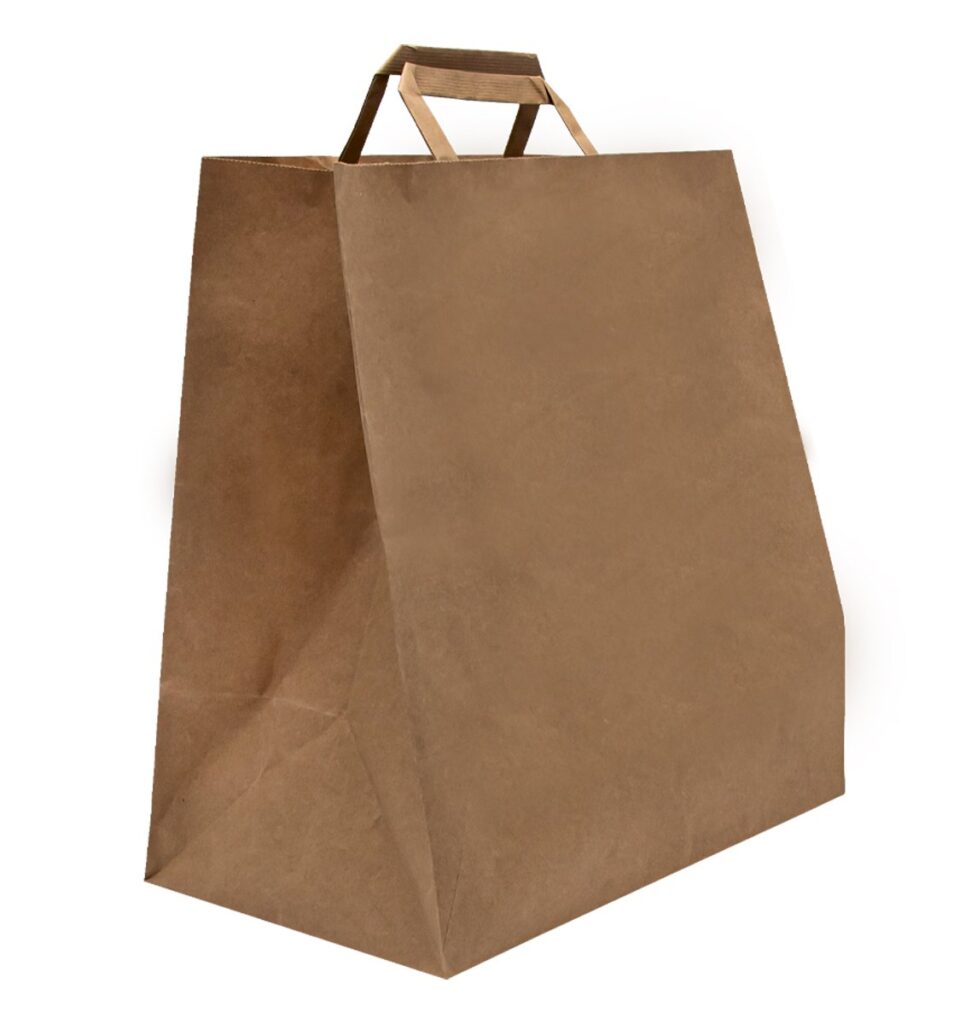 Kraft Paper Carrier Bag with Handles 27×16×25 cm