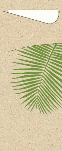 Grass-paper Cutlery Pouch with Napkin 19×9 cm, Pack of 100