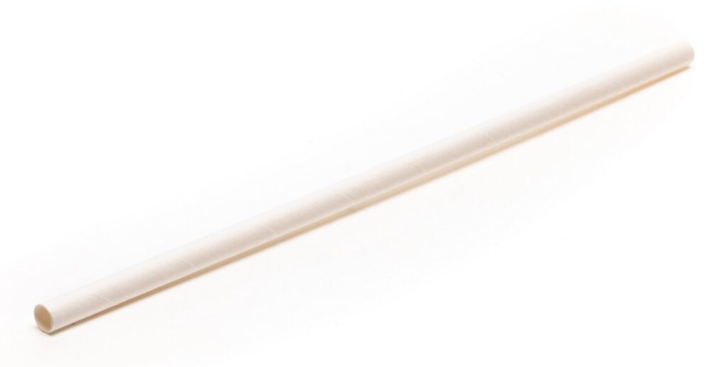 Paper Straws Ø6 mm, 200 mm, White (BHL2), Pack of 150