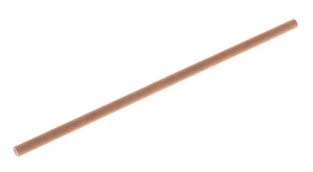 Paper Straws Ø6 mm, 200 mm, Kraft, Pack of 150