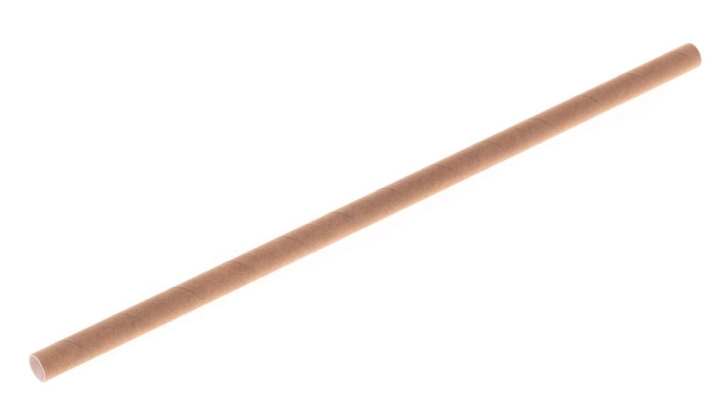 Paper Straws Ø8 mm, 200 mm, Kraft, Pack of 500
