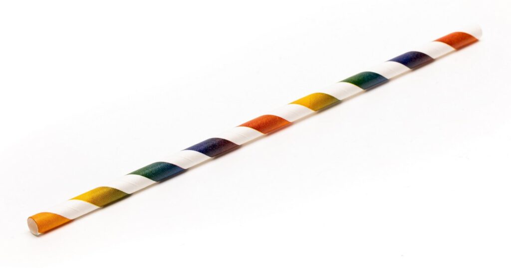 Paper Straws Ø6 mm, 200 mm, Multicolour, Pack of 500