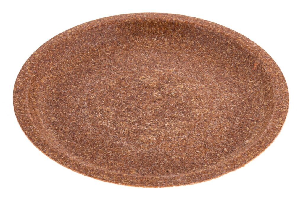 Wheat Bran Plate Ø24 cm, Pack of 50