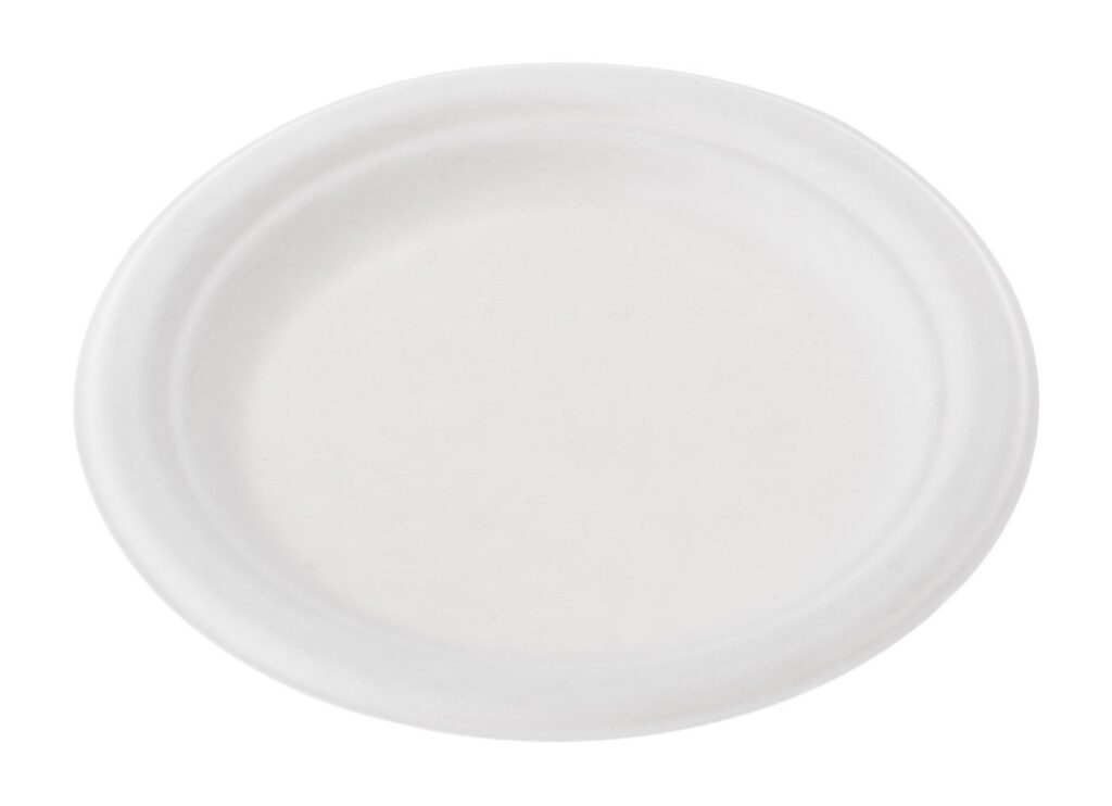 Sugarcane Plate Ø17.5 cm, Pack of 50