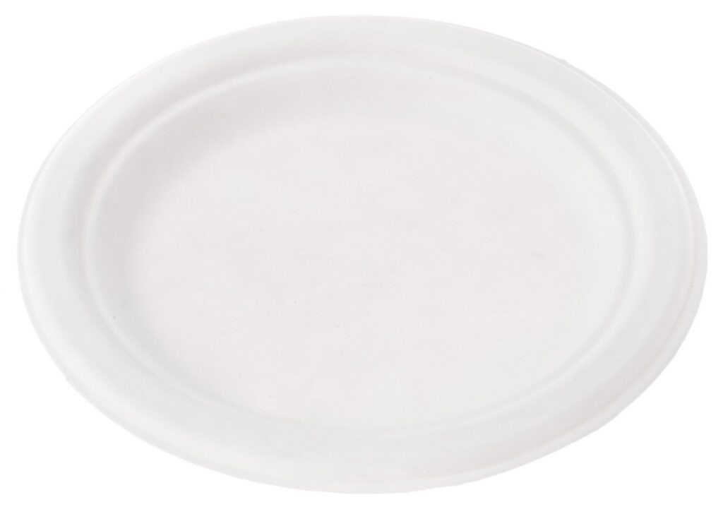 Sugarcane Plate Ø23 cm, Pack of 50