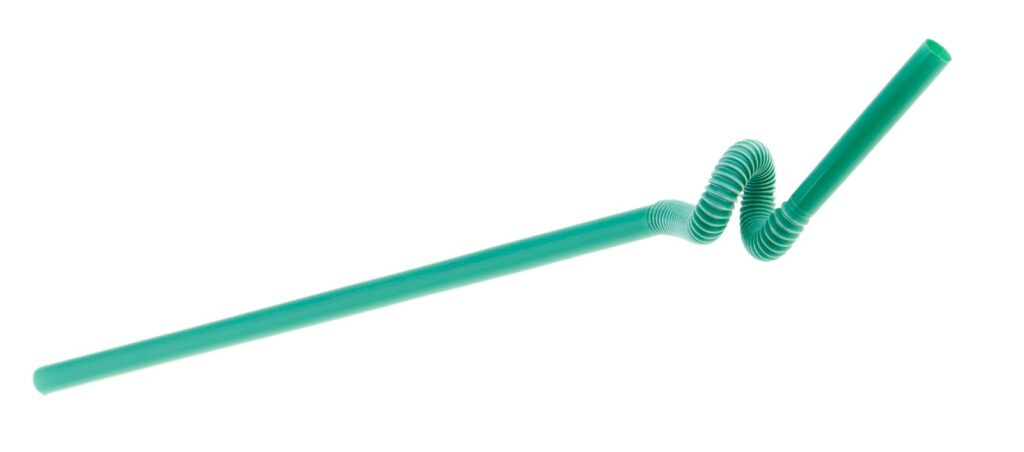 PLA Straws Ø6 mm, 260 mm, Green, Pack of 150