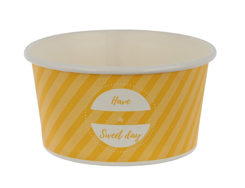 Paper Ice Cream Cup 130 ml, Multicolour, Pack of 40