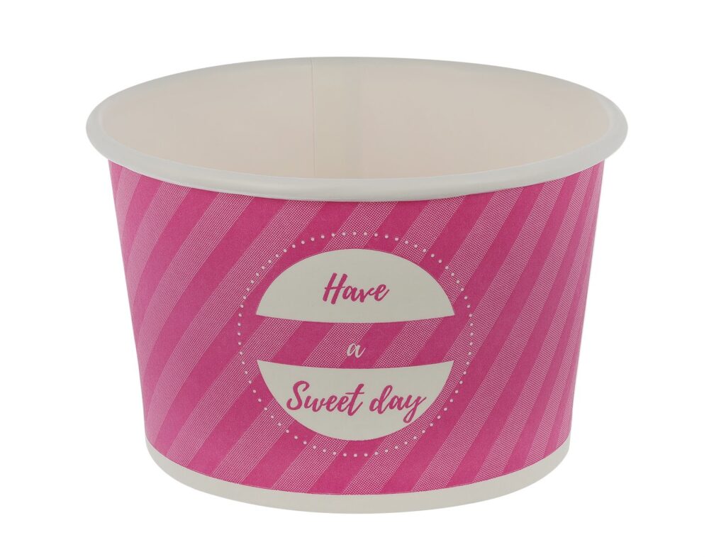 Paper Ice Cream Cup 245 ml, Multicolour, Pack of 50