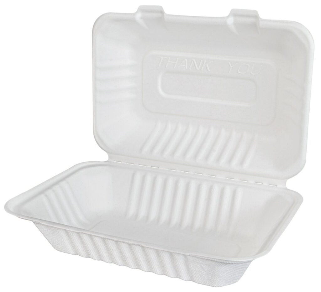 Sugarcane Meal Box 25×17×5/6 cm, Pack of 50