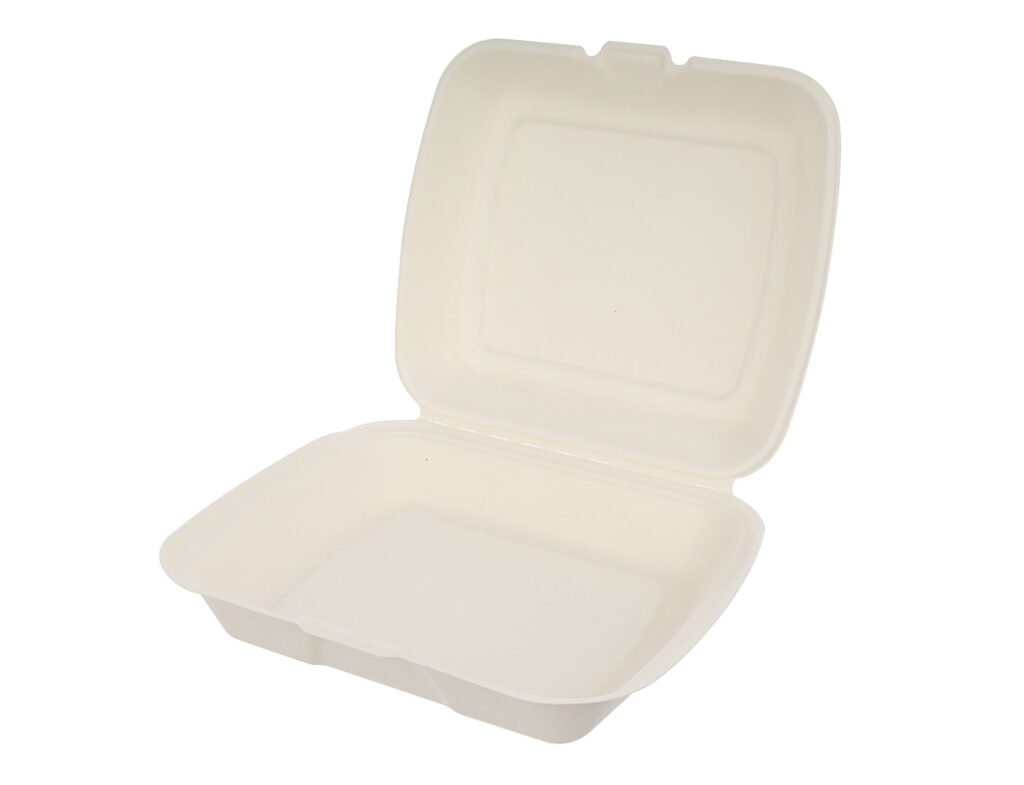 Sugarcane Menu Box 23×21 cm, Single Compartment