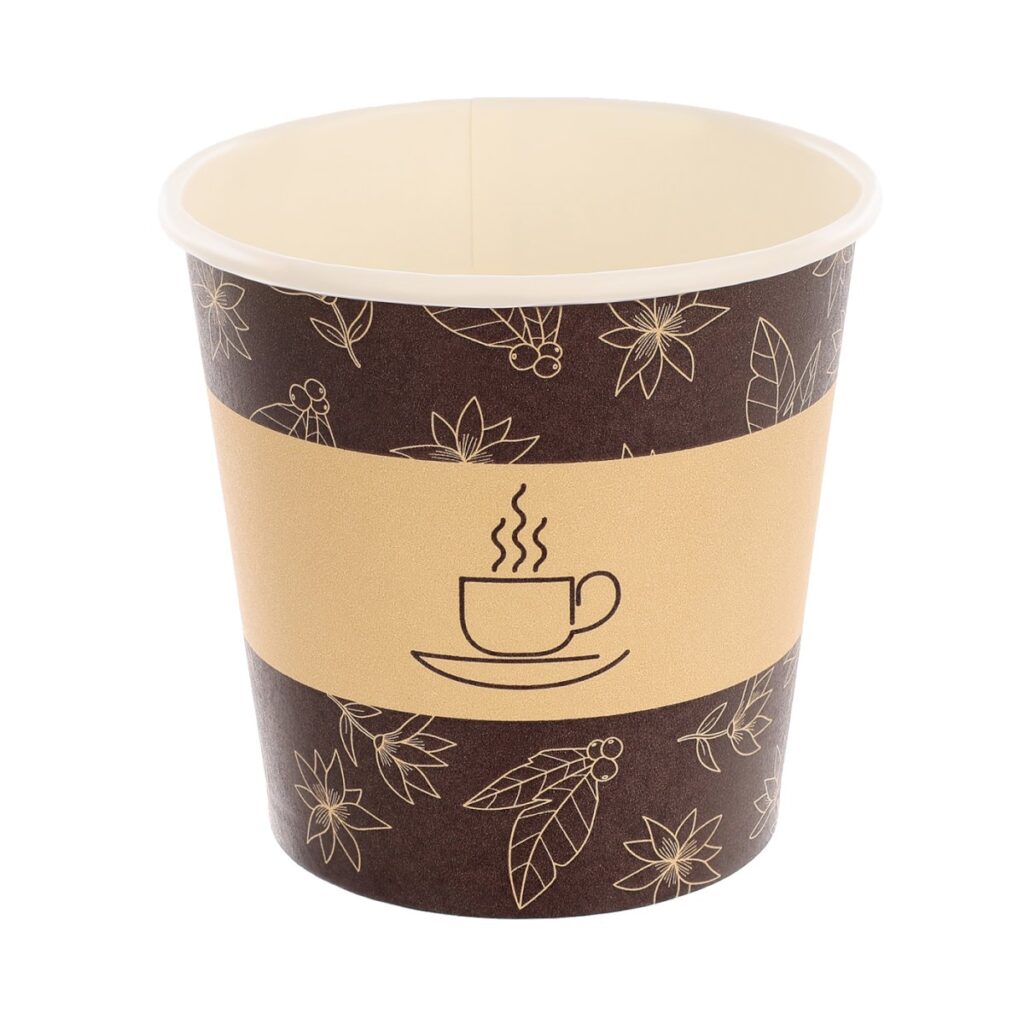 Paper Cup 100 ml, Brown, Pack of 50