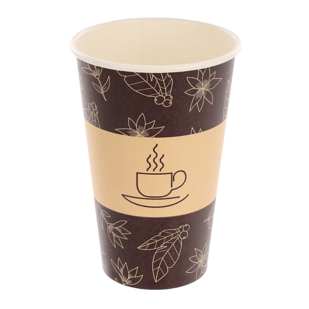 Paper Cup 250 ml, Brown, Pack of 50