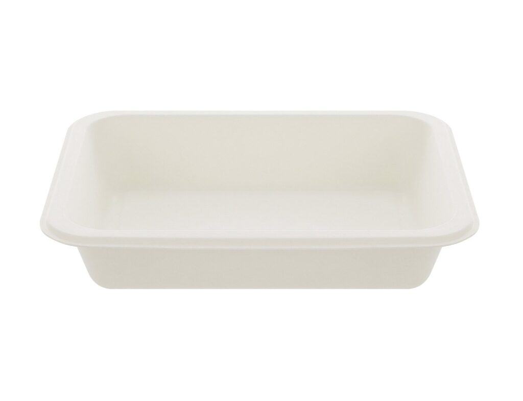 Paper Container 22.7×17.8×4.5 cm, 1-compartment, Pack of 50